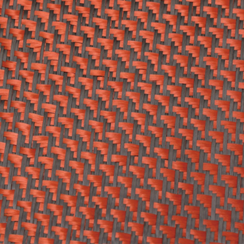 Czerwony/czarny aramidowy węgiel mieszany z włókna węglowego tkanin Czerwony/czarny aramidowy węgiel mieszany z włókna węglowego tkanin